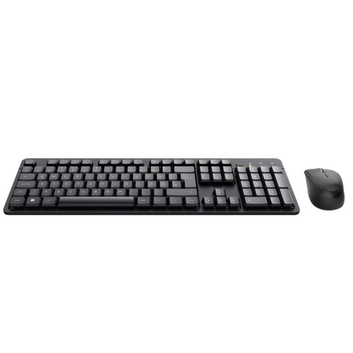 Trust TKM-360 Pack Teclado y Ratón Inalámbrico Silencioso Negro QWERTY Español Trust TKM-360 Pack Teclado y Ratón Inalámbrico Silencioso Negro QWERTY Español